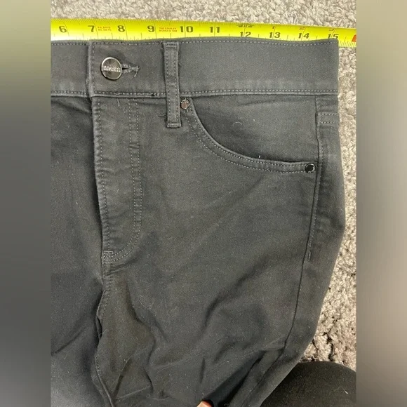 Express cotton blend skinny mid rise some stretch black pants women’s size 6R - Picture 12 of 17